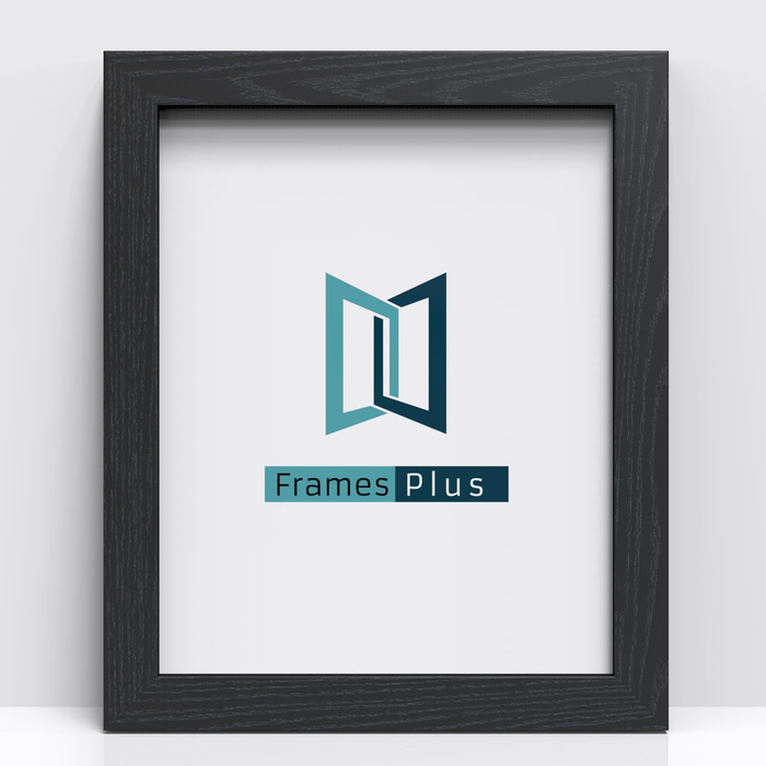 Sleek Range Black Picture, Photo & Poster Frame with FramesPlus insert, front view