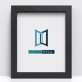 Sleek Range Black Picture, Photo & Poster Frame with FramesPlus insert, front view