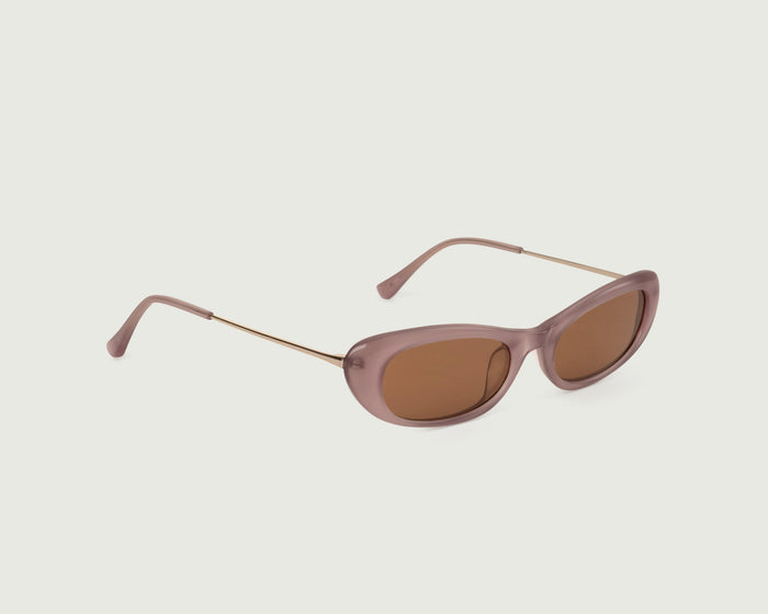Fig::Slim Sunglasses cateye Purple acetate front diagonal