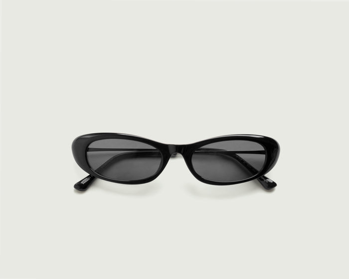 Ink::Slim Sunglasses cateye Black recycled polyester top