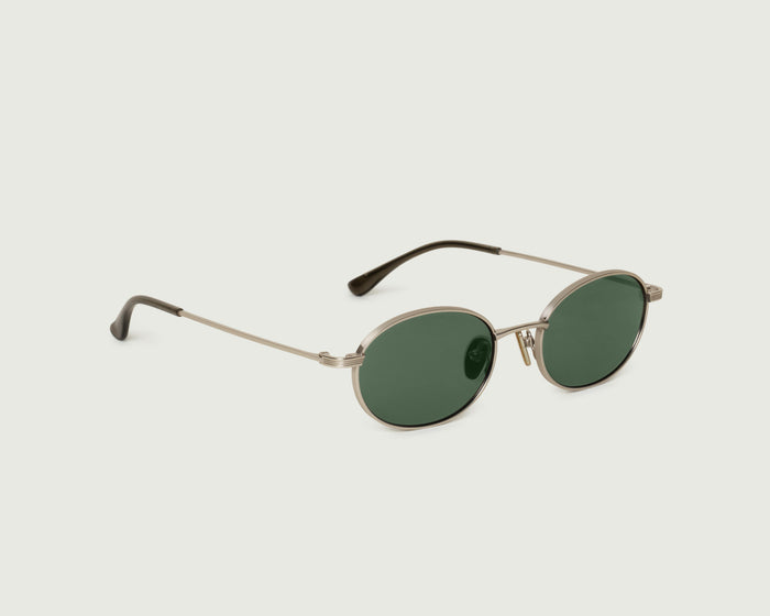 Gold::Sloane Sunglasses pilot Gold metal front diagonal