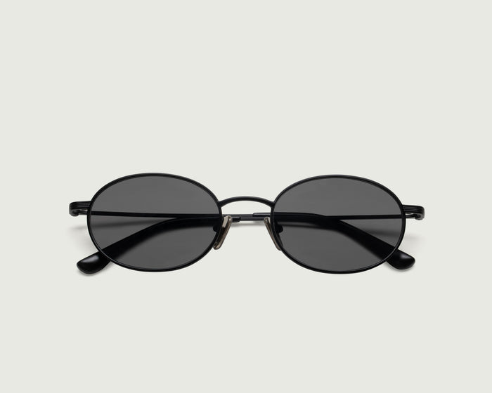Charcoal::Sloane Sunglasses pilot Black metal top