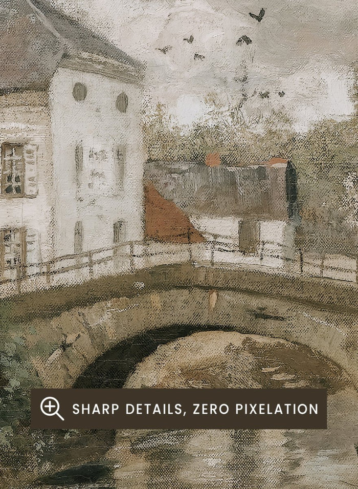 "Small Town Near La Panne, Belgium" Art Print_Sugar & Canvas_Thaulow Frits