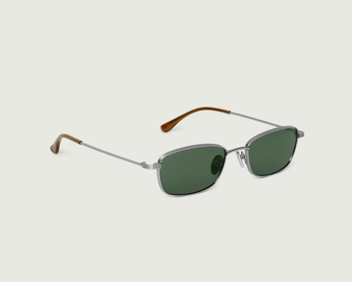 Silver::Smith Sunglasses rectangle Silver metal front diagonal