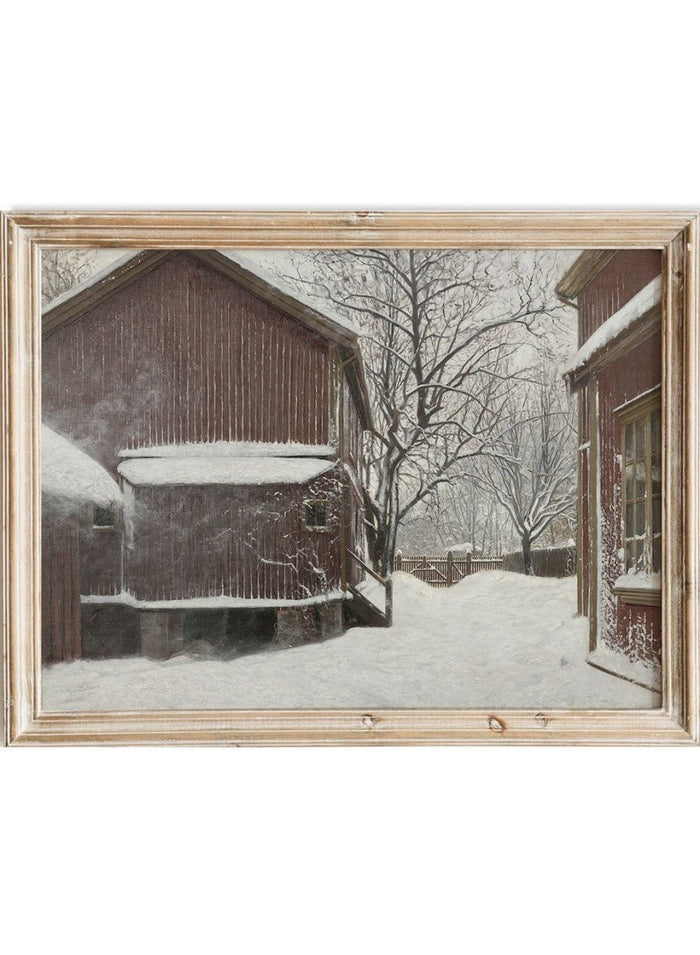 "Snefokk i Majorstuveien 8" Art Print_Sugar & Canvas_Amaldus Nielsen