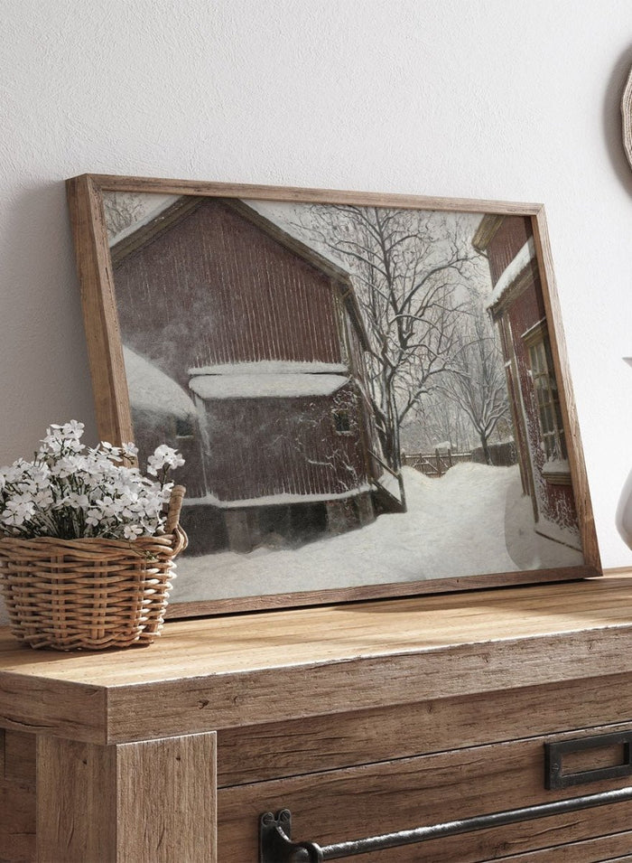 "Snefokk i Majorstuveien 8" Art Print_Sugar & Canvas_Amaldus Nielsen
