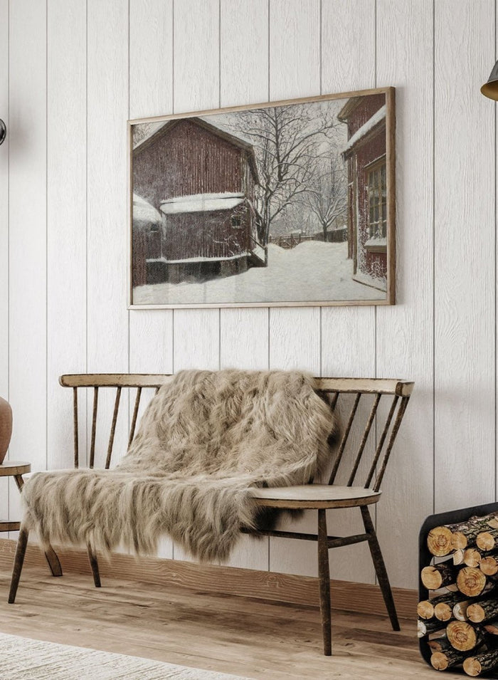 "Snefokk i Majorstuveien 8" Art Print_Sugar & Canvas_Amaldus Nielsen