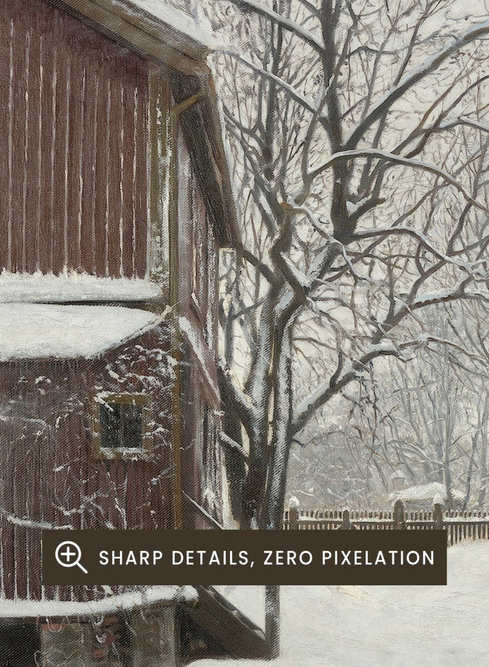 "Snefokk i Majorstuveien 8" Art Print_Sugar & Canvas_Amaldus Nielsen