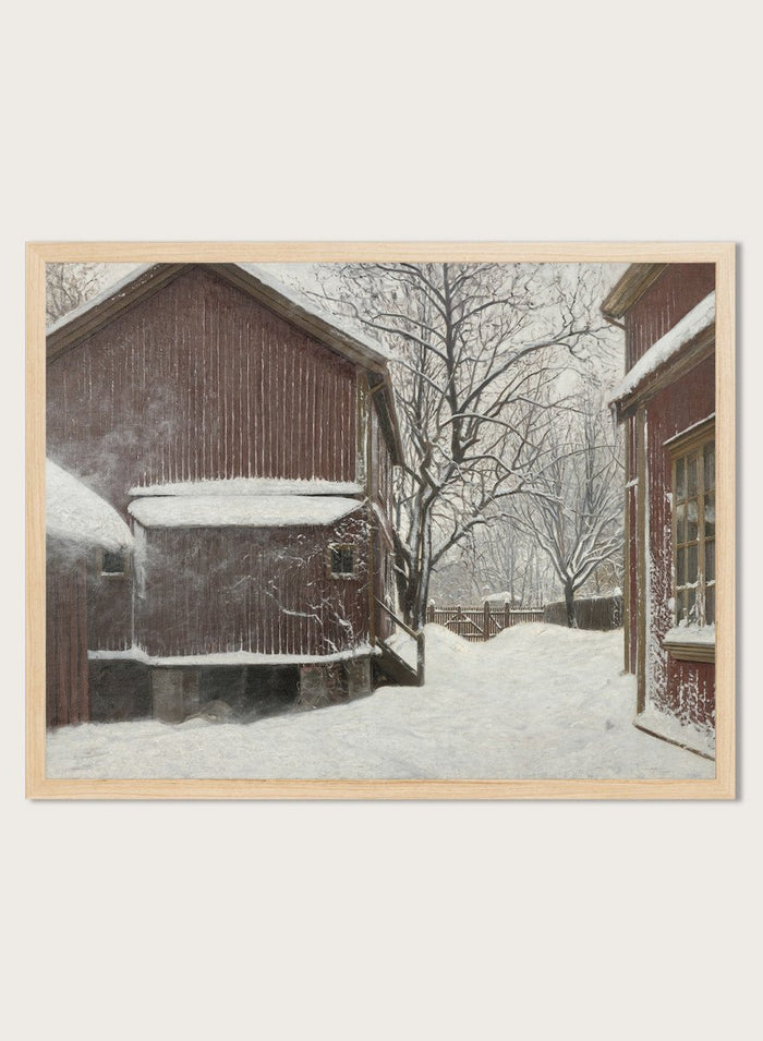 "Snefokk i Majorstuveien 8" Art Print_Sugar & Canvas_Amaldus Nielsen