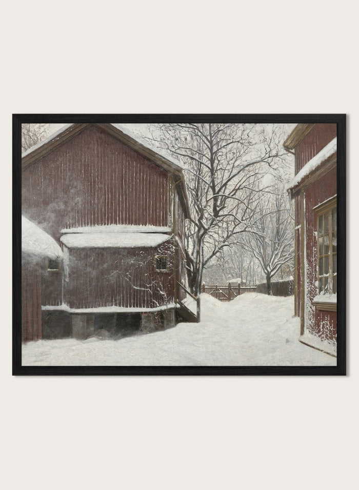 "Snefokk i Majorstuveien 8" Art Print_Sugar & Canvas_Amaldus Nielsen