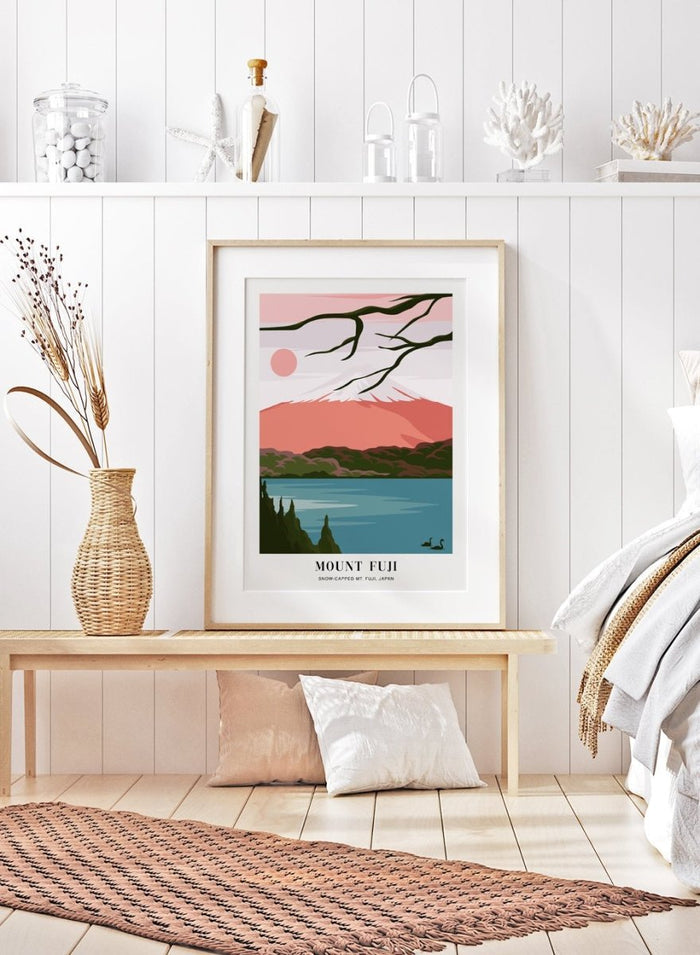 Snow Capped Mount Fuji Japan Art Print TA21_Sugar & Canvas_Sugar & Canvas