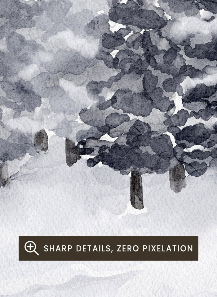 "Snow Capped Trees" Art Print_Sugar & Canvas_Sugar & Canvas