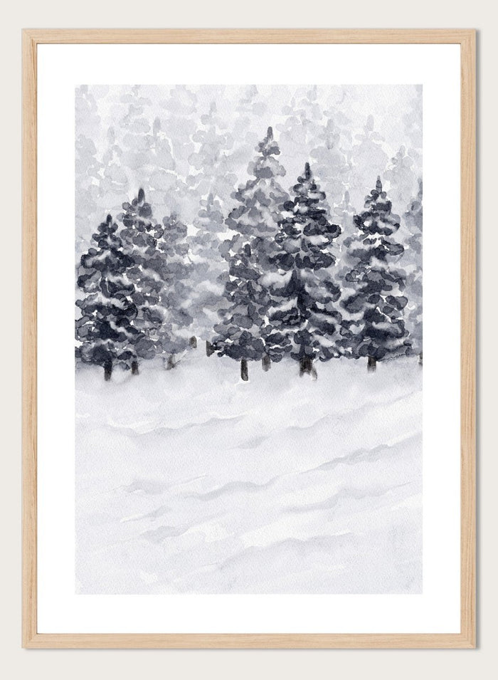 "Snow Capped Trees" Art Print_Sugar & Canvas_Sugar & Canvas
