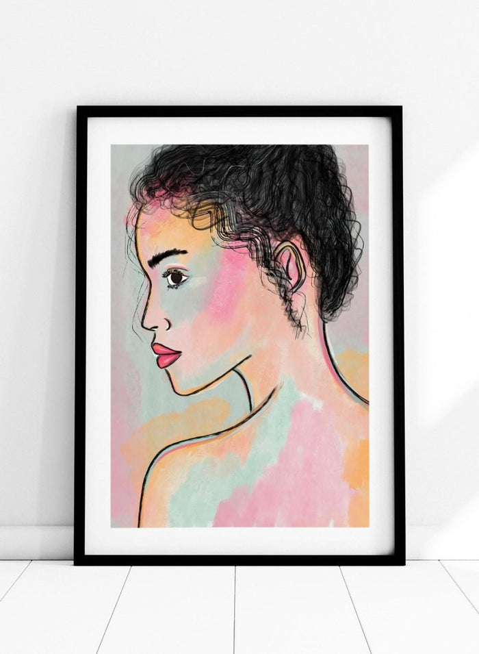 'Soft Gaze' Aesthetic Art Print_Sugar & Canvas_Sugar & Canvas
