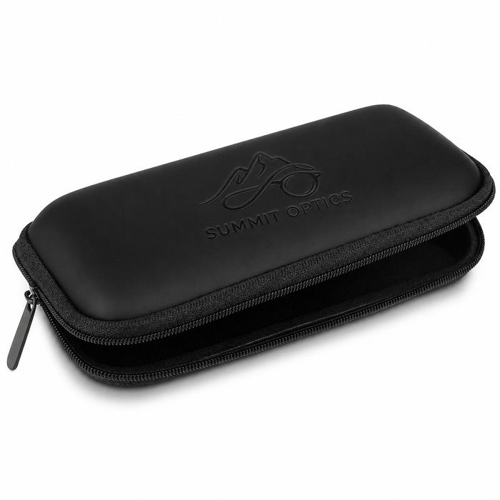 Soft Zip Sunglasses Pouch - Black