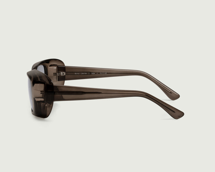 Licorice::Sonny Sunglasses Square Gray recycled polyester side