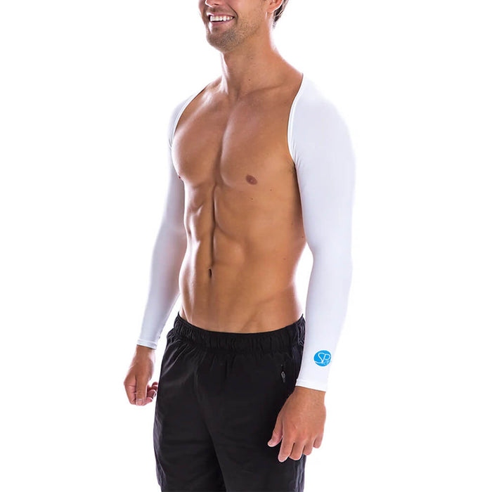 Sparms Cool Tech Plain Logo Golf Shoulder Wrap White - 26 Unisex
