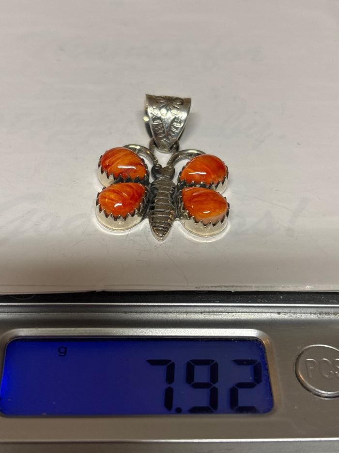 Spiny Oyster Butterfly Pendant | 925 Sterling Silver C961