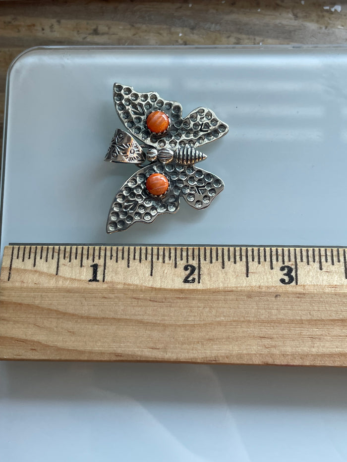 Spiny Oyster Butterfly Pendant | Sterling Silver 925 C632