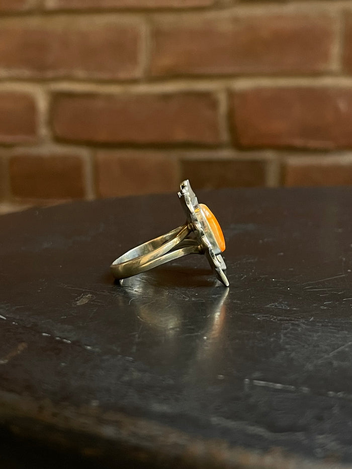 Spiny Oyster Butterfly Ring Size 9.5| Sterling Silver E846