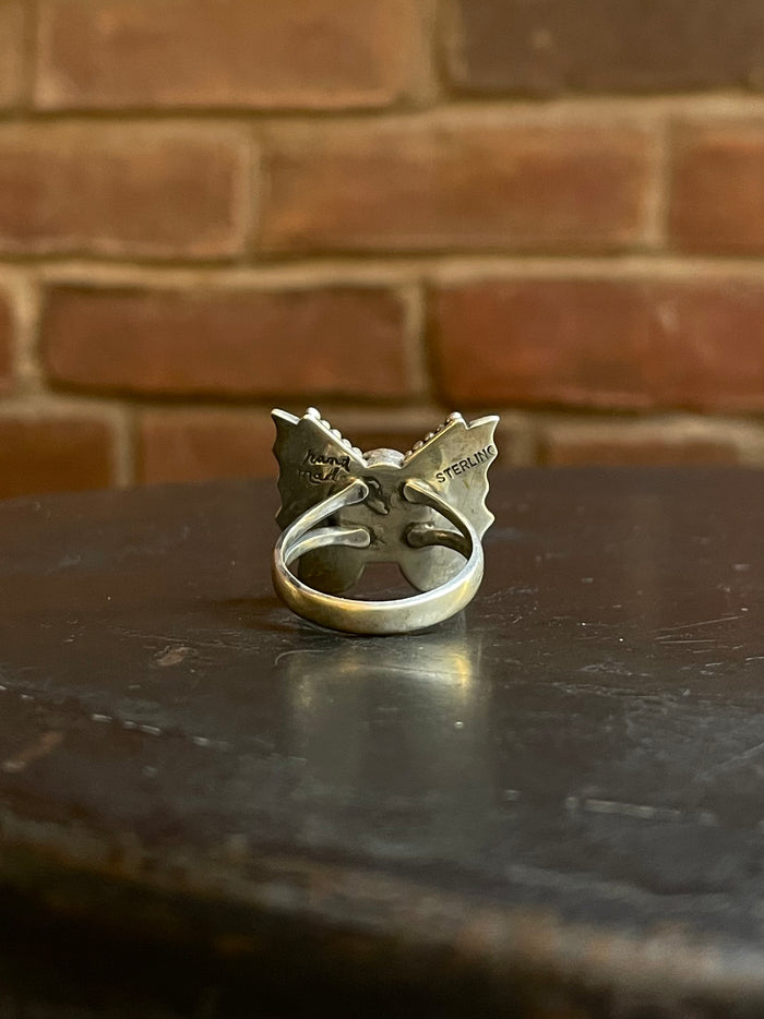 Spiny Oyster Butterfly Ring Size 9.5| Sterling Silver E846