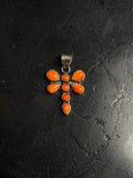 Spiny Oyster Dragonfly Pendant | 925 Sterling Silver C964