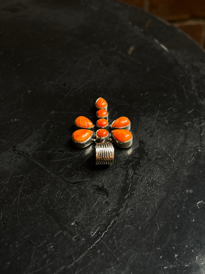 Spiny Oyster Dragonfly Pendant | 925 Sterling Silver C964