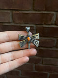 Spiny Oyster Dragonfly Pendant | Sterling Silver 925 C786