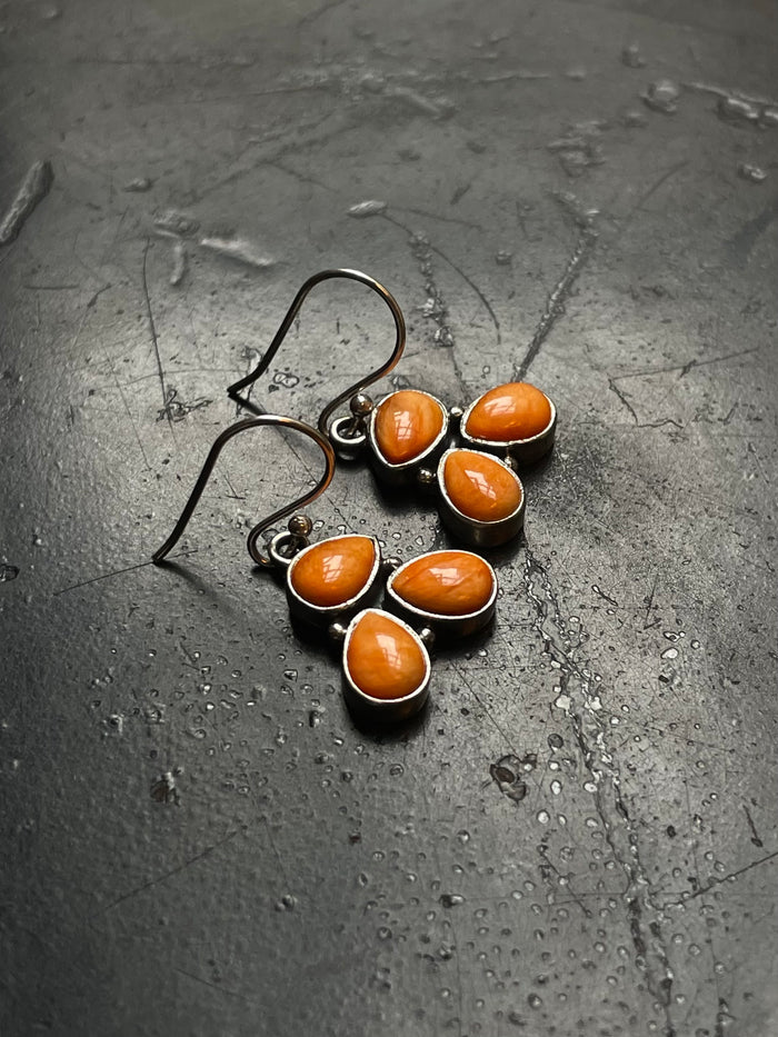 Spiny Oyster Hook Earrings | 925 Sterling Silver G249