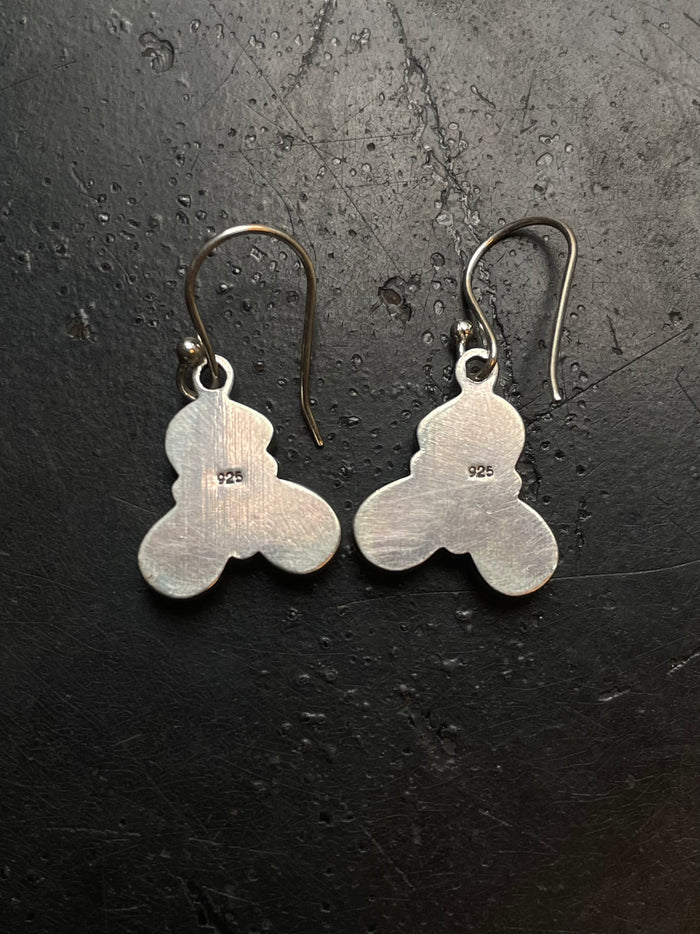 Spiny Oyster Hook Earrings | 925 Sterling Silver G249
