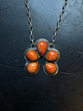 Spiny Oyster Naja Necklace | 925 Sterling Silver E354