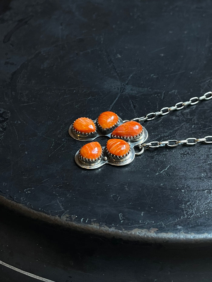 Spiny Oyster Naja Necklace | 925 Sterling Silver E354