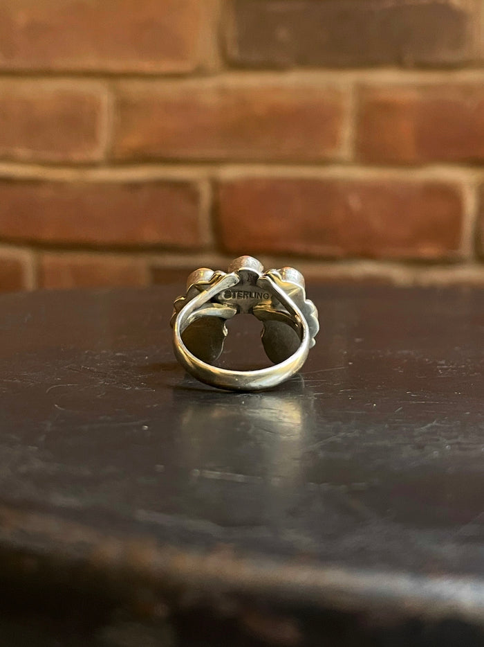 Spiny Oyster Naja Ring Size 8.75 | Sterling Silver E850