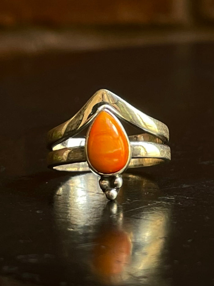 Spiny Oyster Ring Size 6 | 925 Sterling Silver G554