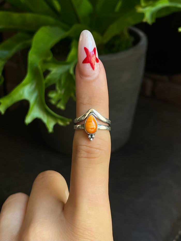 Spiny Oyster Ring Size 6 | 925 Sterling Silver G554