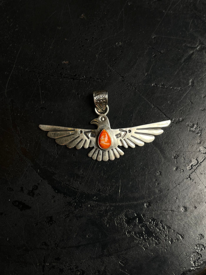 Spiny Oyster Thunderbird Pendant | 925 Sterling Silver C960