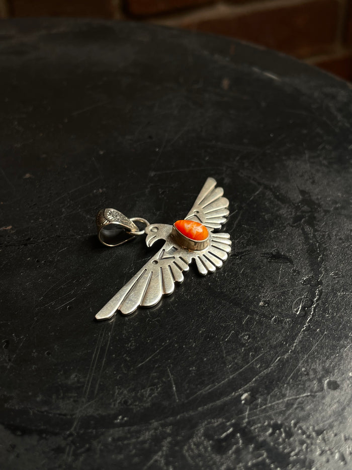 Spiny Oyster Thunderbird Pendant | 925 Sterling Silver C960
