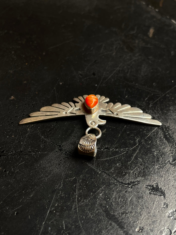 Spiny Oyster Thunderbird Pendant | 925 Sterling Silver C960