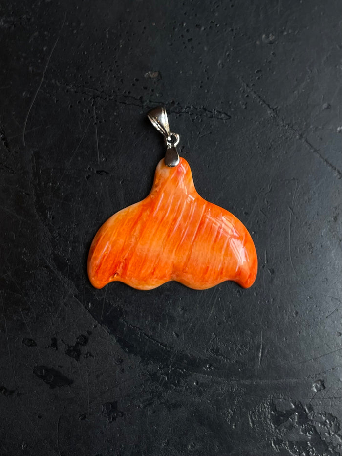Spiny Oyster Whale Tail Pendant | 925 Sterling Silver E274