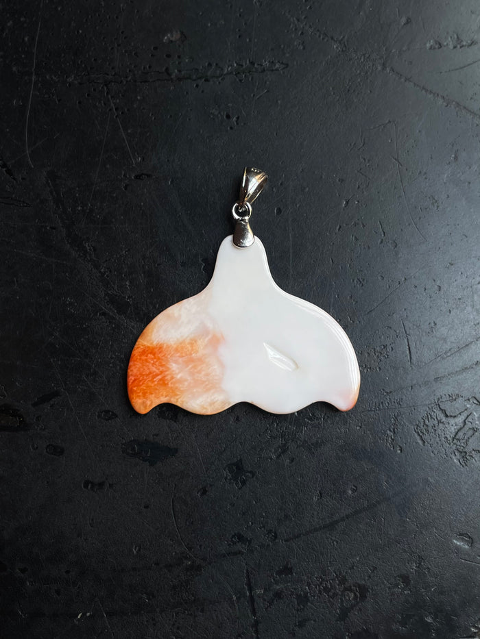 Spiny Oyster Whale Tail Pendant | 925 Sterling Silver E274