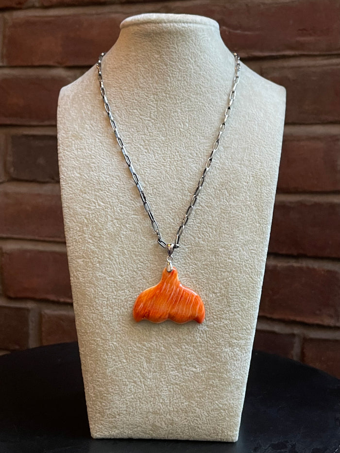 Spiny Oyster Whale Tail Pendant | 925 Sterling Silver E274