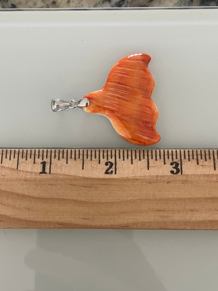 Spiny Oyster Whale Tail Pendant | 925 Sterling Silver E274