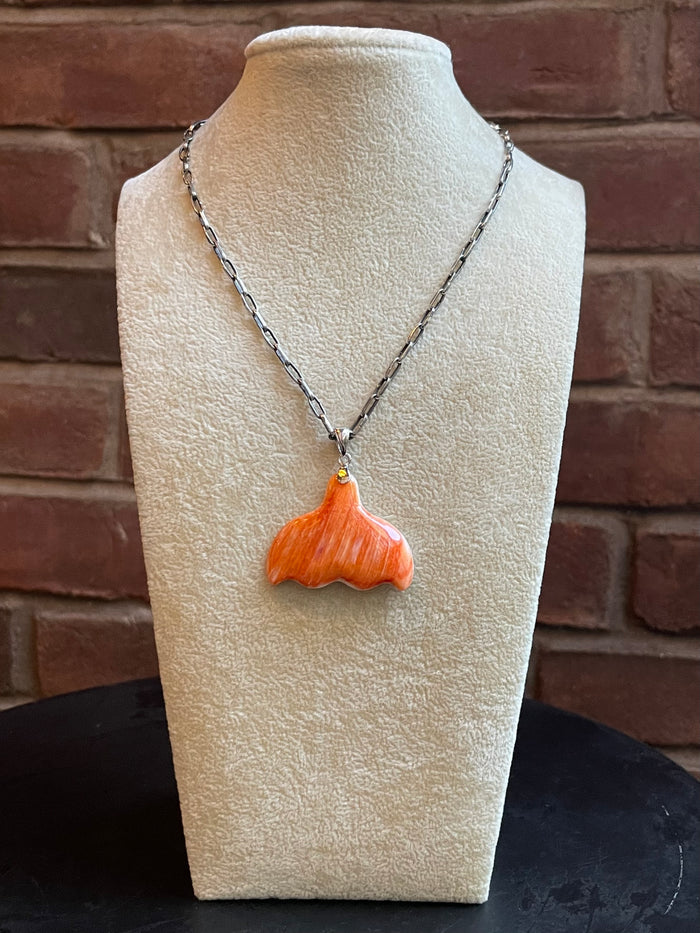 Spiny Oyster Whale Tail Pendant | 925 Sterling Silver E277