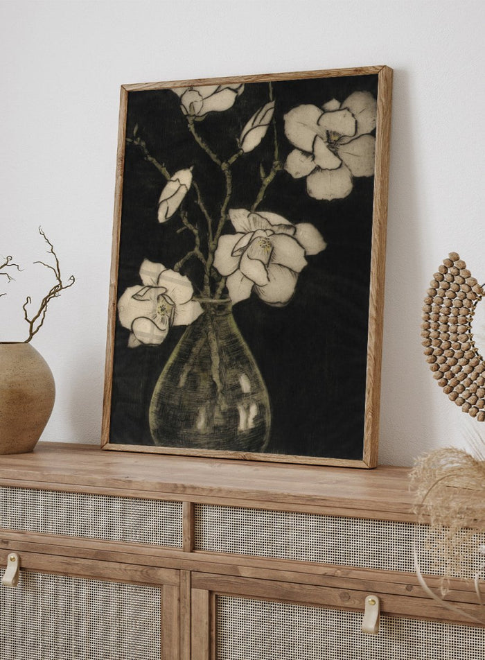 "Spring Blossoms (Tree Magnolia)" Art Print_Sugar & Canvas_Bertha E. Jaques