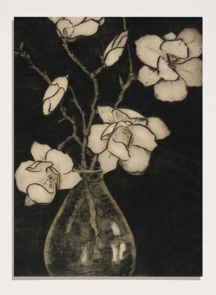 "Spring Blossoms (Tree Magnolia)" Art Print_Sugar & Canvas_Bertha E. Jaques