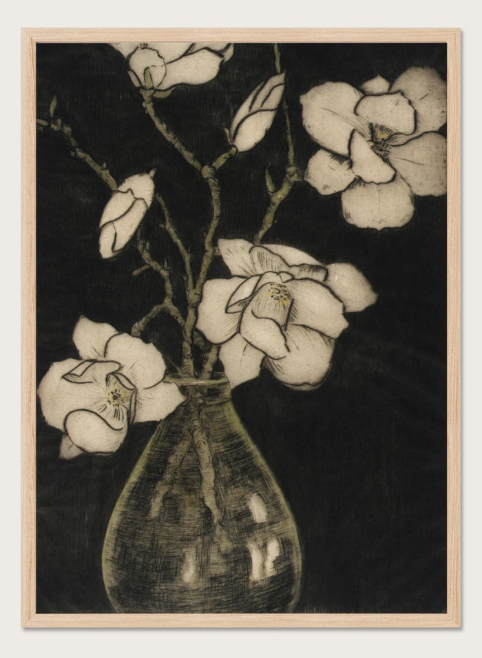 "Spring Blossoms (Tree Magnolia)" Art Print_Sugar & Canvas_Bertha E. Jaques