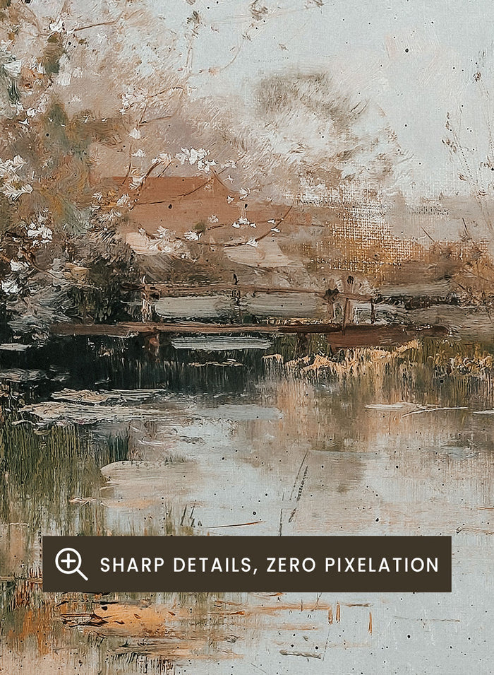 "Spring Day on the Stream Bank" Art Print