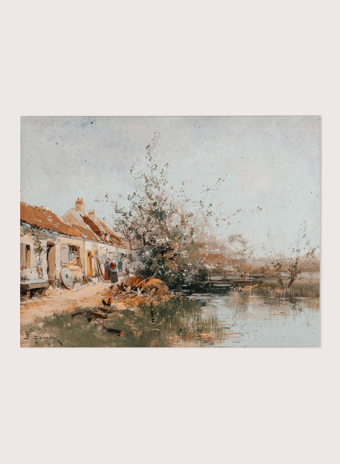 "Spring Day on the Stream Bank" Art Print