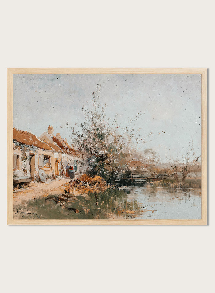 "Spring Day on the Stream Bank" Art Print