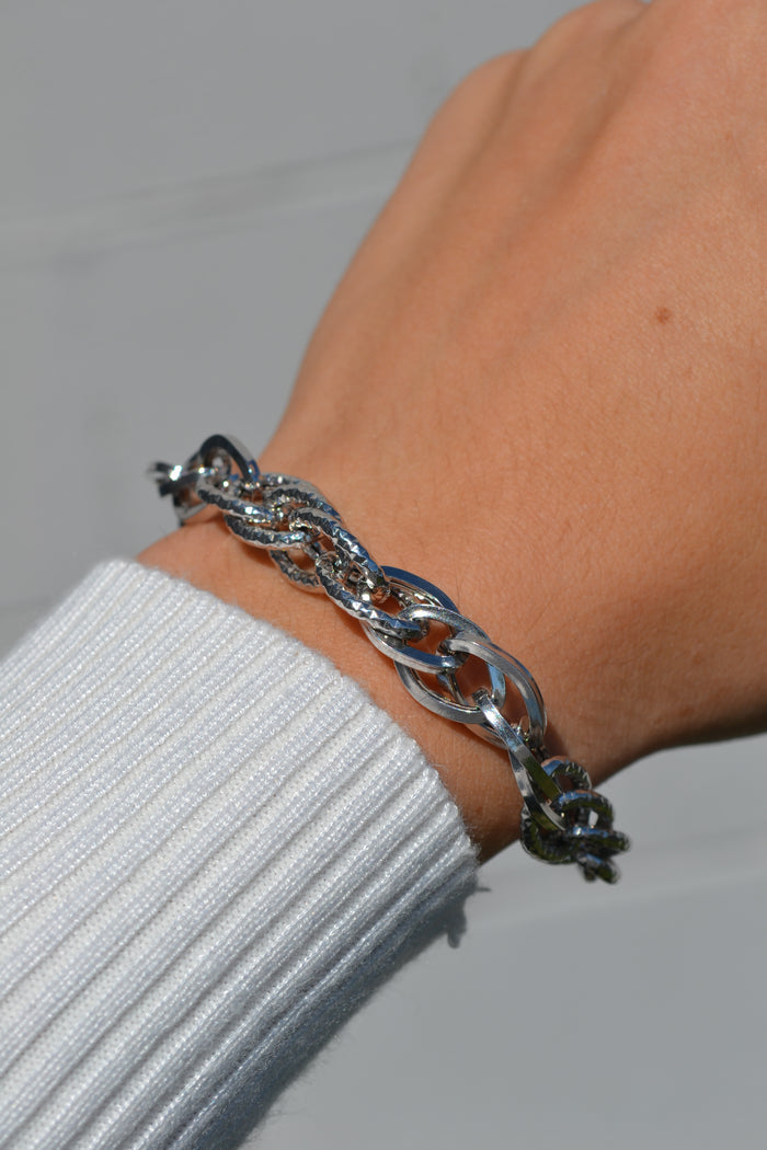 Sterling Silver Oval Link Bracelet
